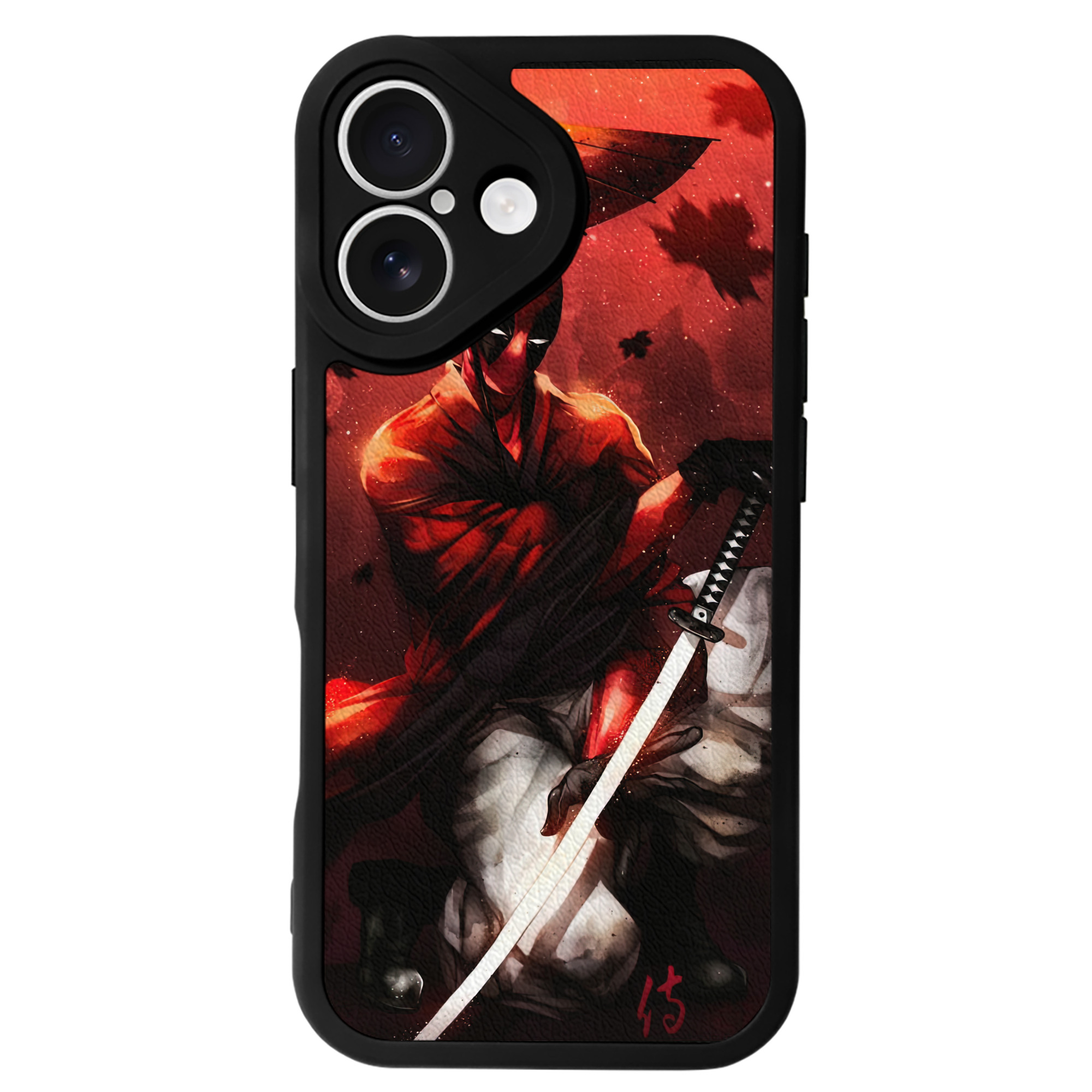 （画像用） Deadpool デッドプール 【iPhone 16シリーズ対応】シリコンスマホケース（レザー調） 材質：シリコン